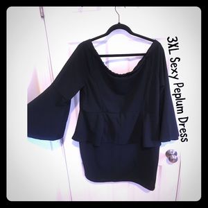 Black Peplum Dress